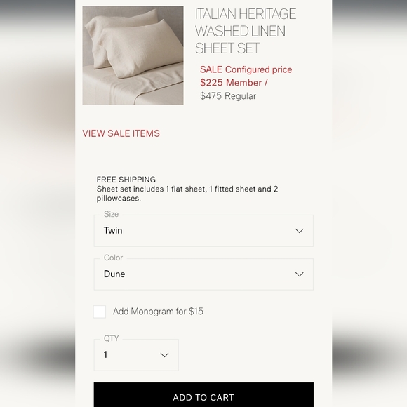 3pc Twin Restoration Hardware Linen  Bed Sheet White Tipping on Sheet/ Pillow - Picture 5 of 5